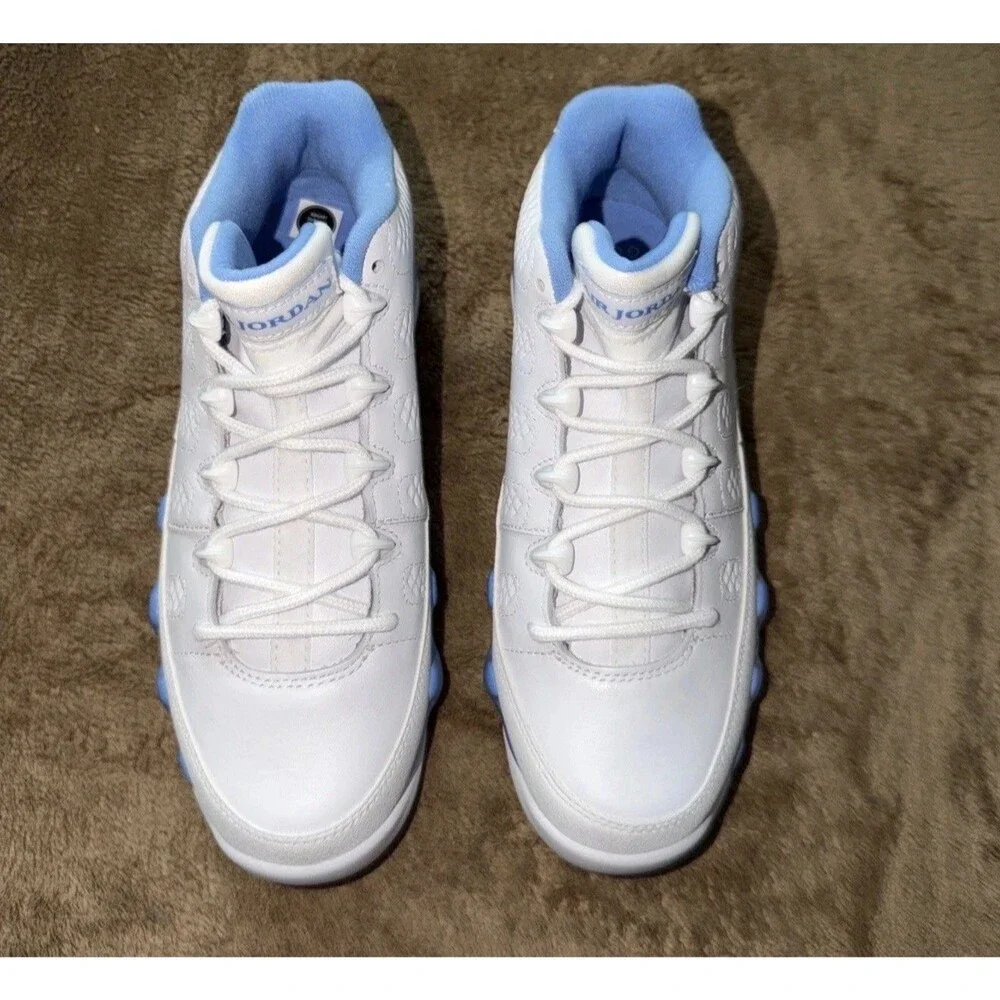 New Nike Air Jordan 9 Retro Low G Golf UNC University Blue White FJ5934-101